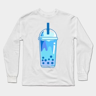 Blue boba Long Sleeve T-Shirt